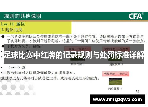 足球比赛中红牌的记录规则与处罚标准详解